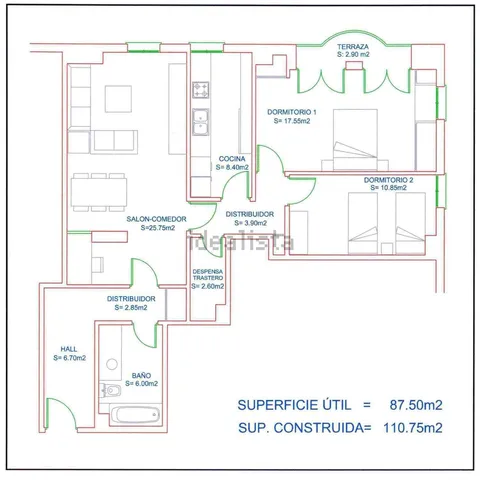 Appartamento 110 m² a Toledo