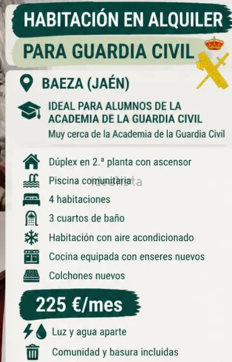 Habitació de lloguer, Baeza