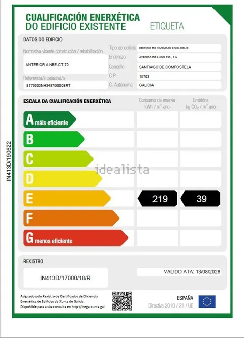 Pis de 113 m² a Santiago de Compostel·la
