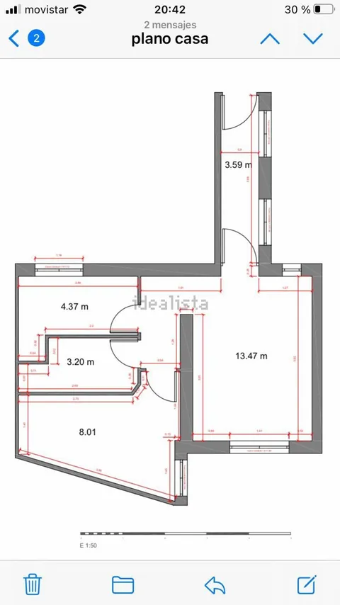 Appartement 45 m² à Madrid