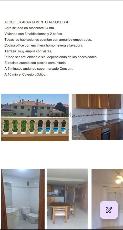 Квартира 80 м² у Alcalà de Xivert