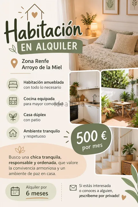 Кімната в оренду, Benalmádena