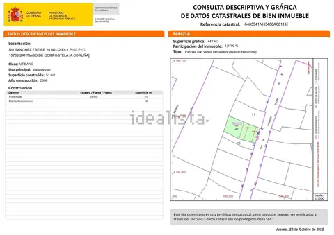 Pis de 41 m² a Santiago de Compostel·la