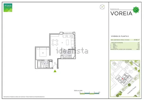 Wohnung 45 m² in Madrid