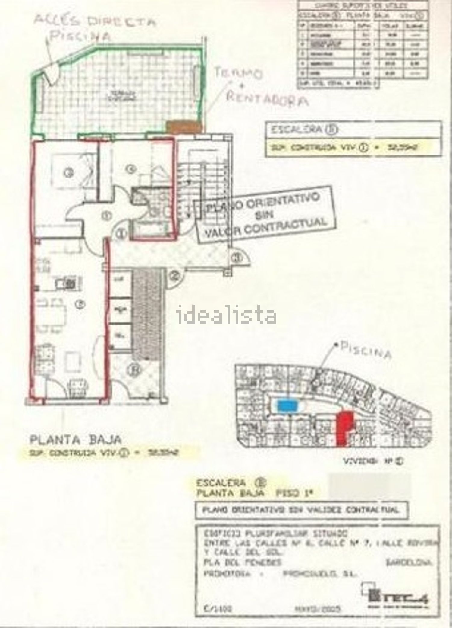 Piso de 55 m² en el Pla del Penedès