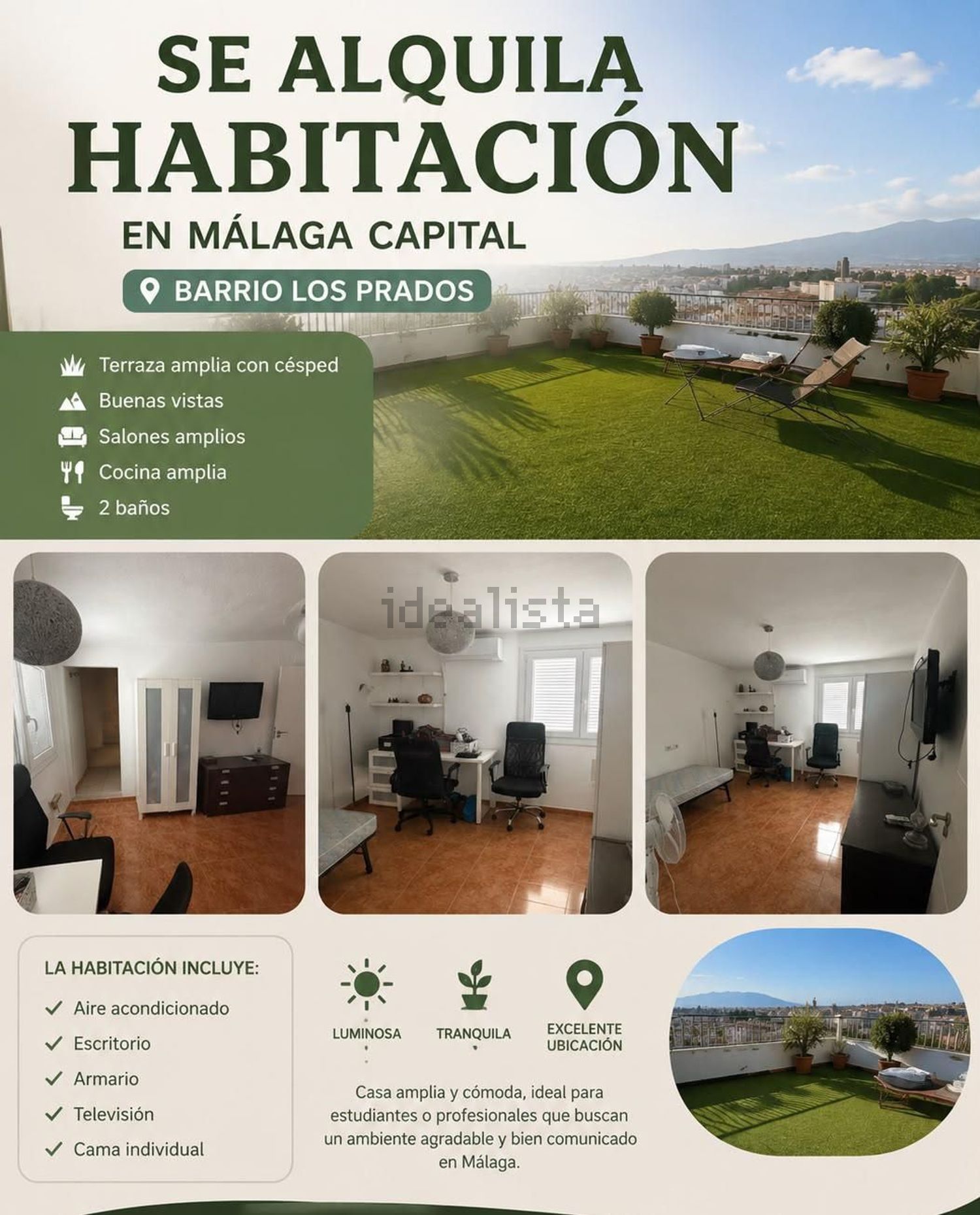 Chambre à louer, Málaga