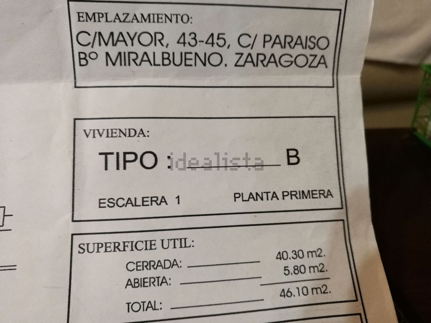 Wohnung 46 m² in Saragossa