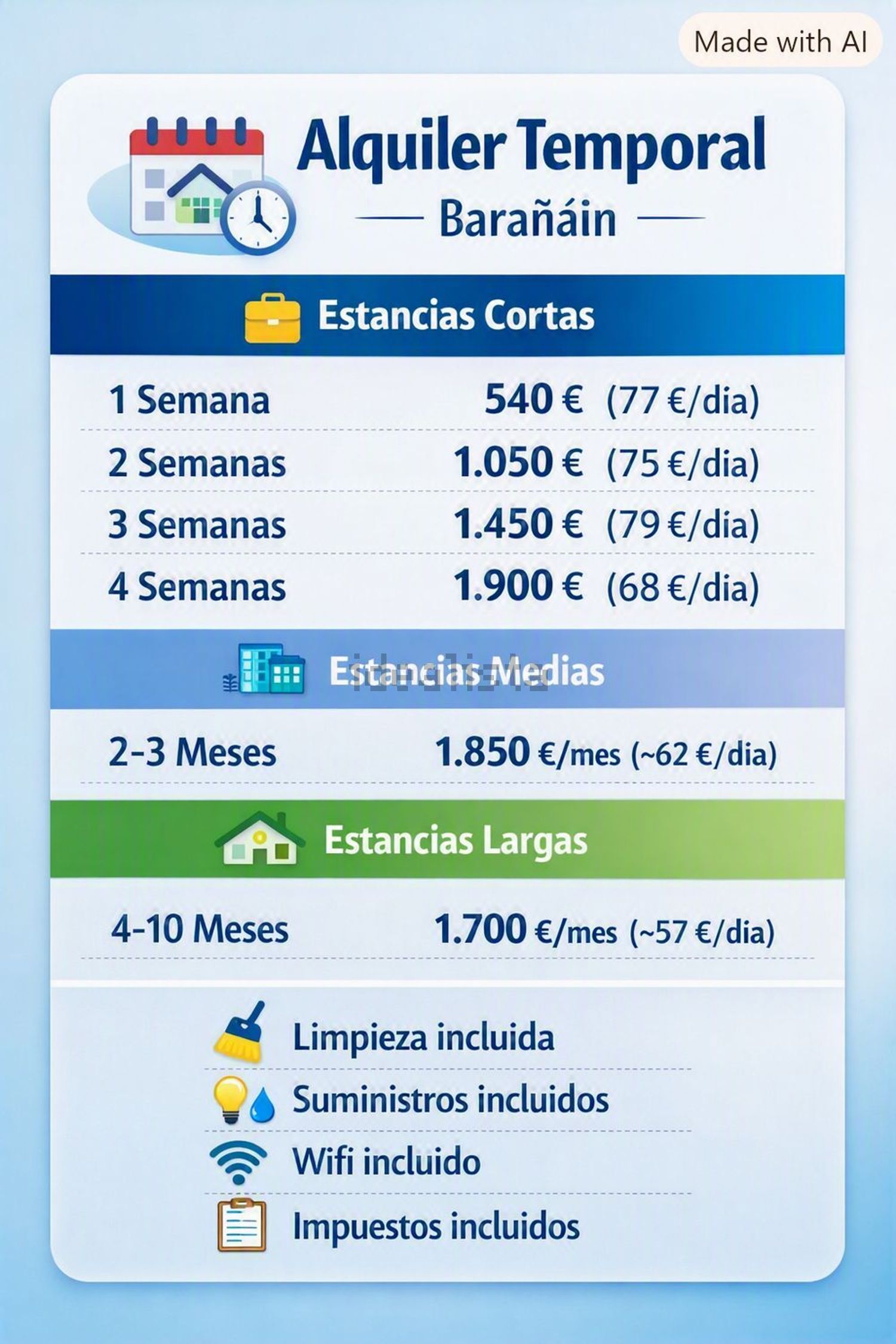 Piso de 77 m² en Barañáin