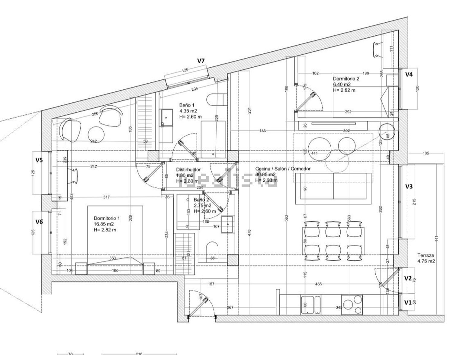 Pis de 87 m² a Madrid