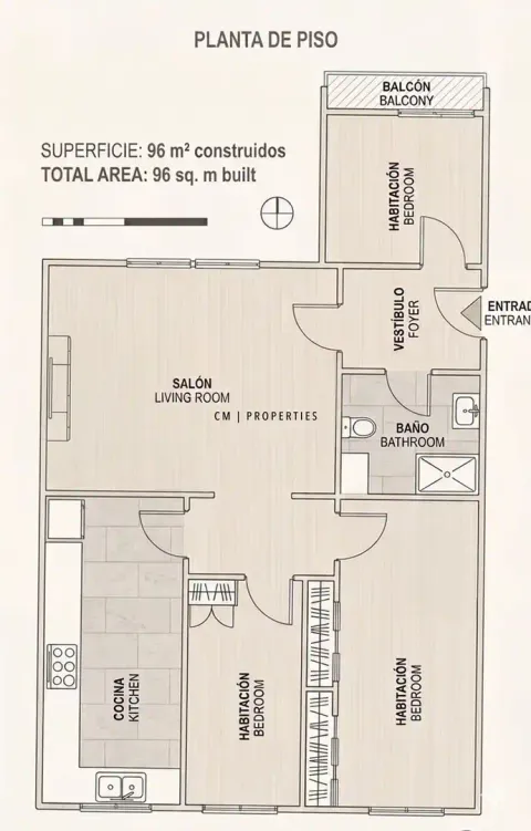 Appartamento 95 m² a Valencia