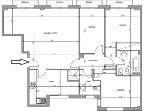 Pis de 88 m² a Barcelona