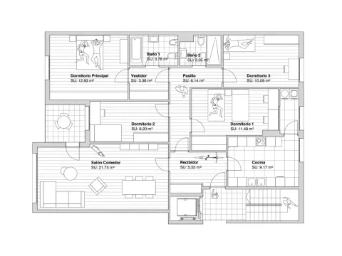Wohnung 112 m² in Granada