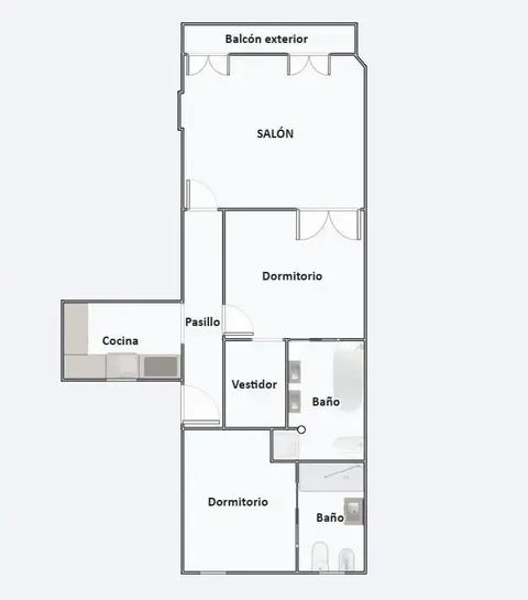 Pis de 75 m² a Madrid