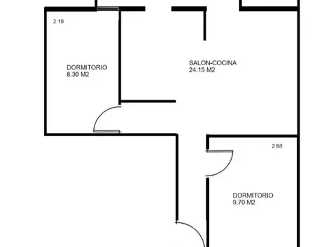 Pis de 59 m² a Saragossa