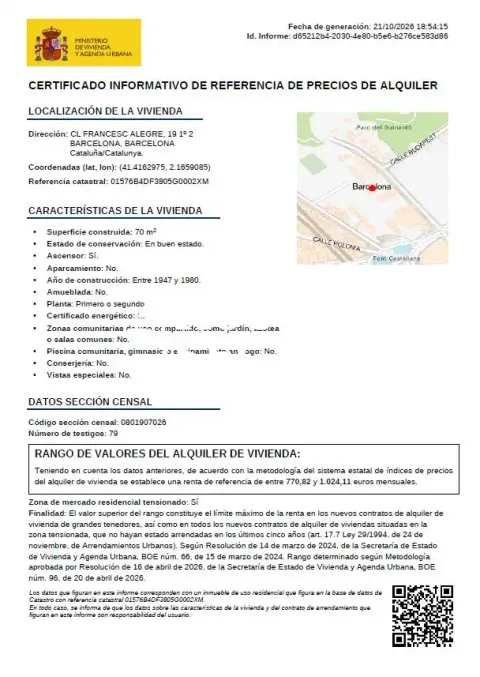 Apartamento 65 m² em Barcelona