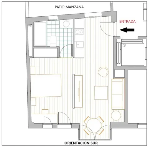 Pis de 55 m² a Madrid