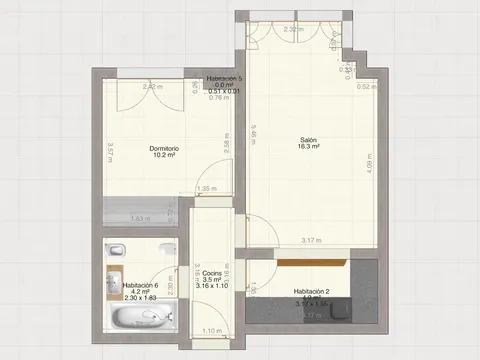 Pis de 62 m² a Madrid