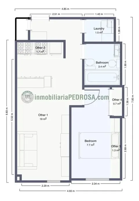 Pis de 53 m² a Pontevedra