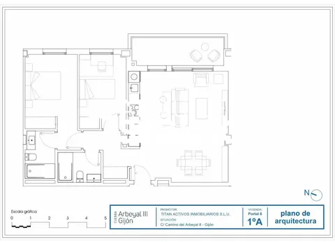 Wohnung 70 m² in Gijón / Xixón