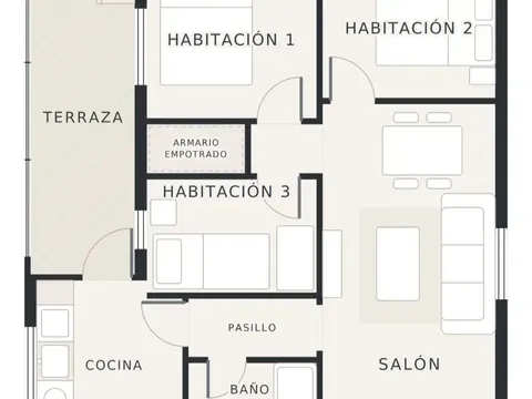 Pis de 70 m² a Madrid