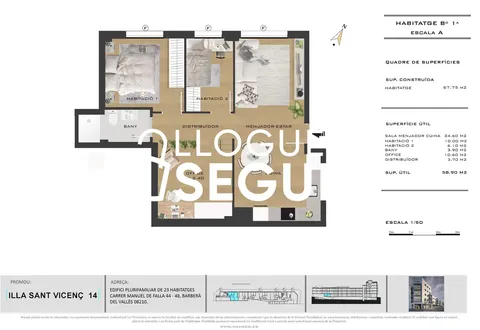 Pis de 68 m² a Barberà del Vallès