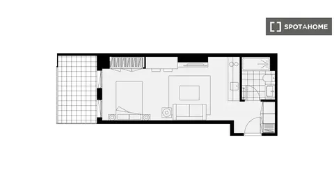 Pis de 28 m² a Madrid