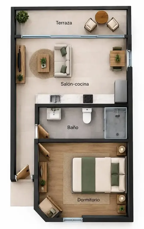 Wohnung 45 m² in Mogán