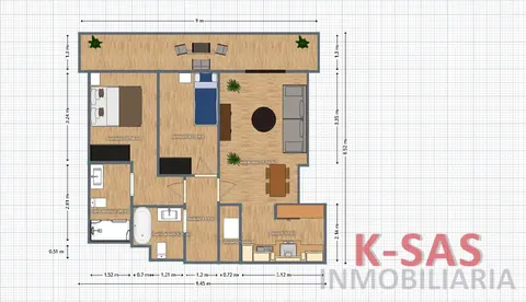 Pis de 67 m² a Esplugues de Llobregat