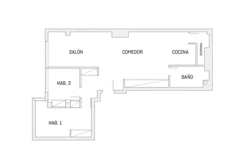 Pis de 83 m² a Madrid