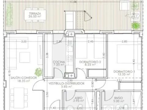 Piso de 105 m² en La Rinconada