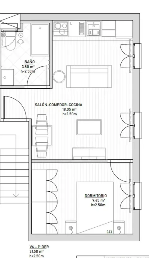 Appartamento 32 m² a Madrid