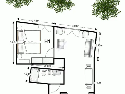 Wohnung 46 m² in Granada