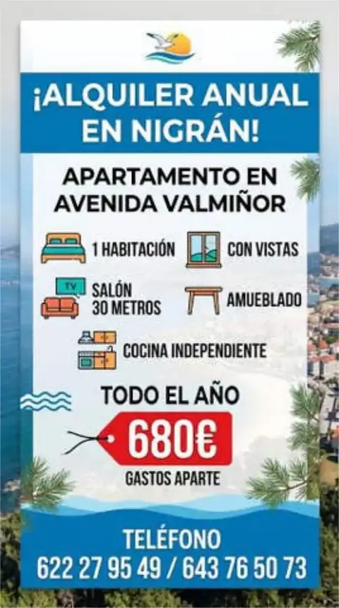 Квартира 55 м² в Nigrán