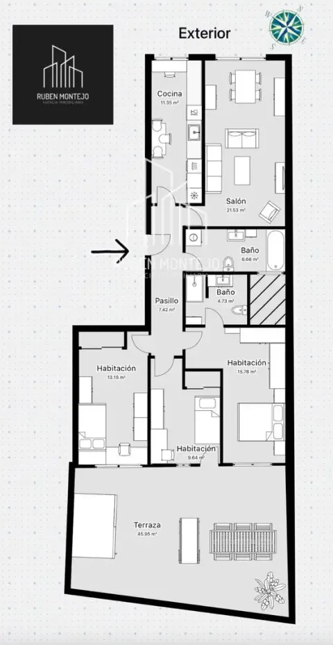 Appartamento 140 m² a Castellanos de Moriscos (2/60)