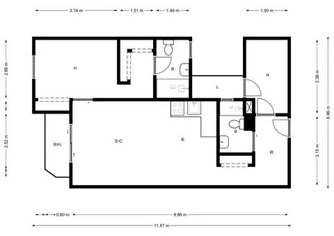 Appartamento 76 m² a Barcelona