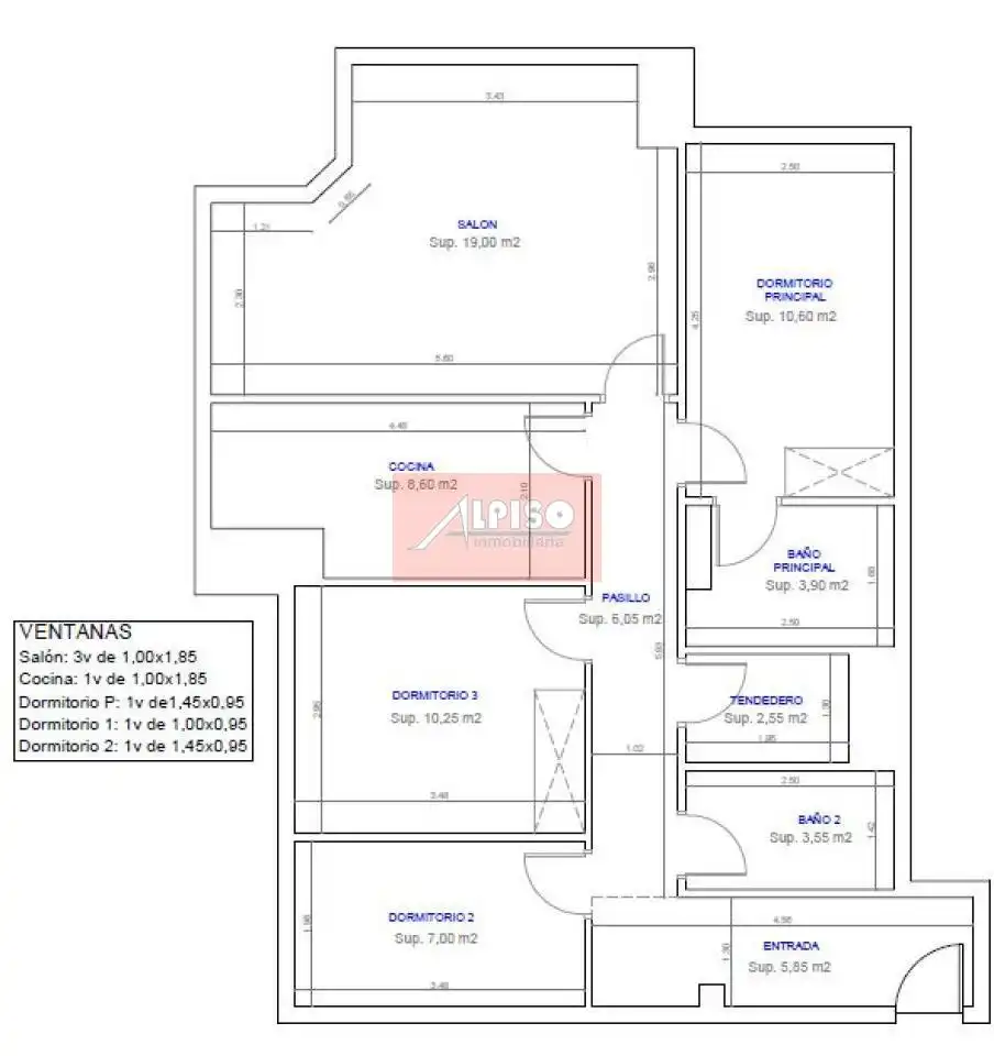 Piso de 75 m² en Ourense