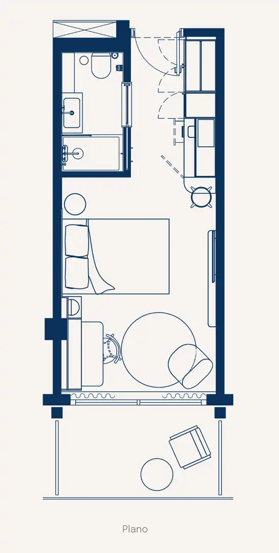 Piso de 23 m² en Barcelona