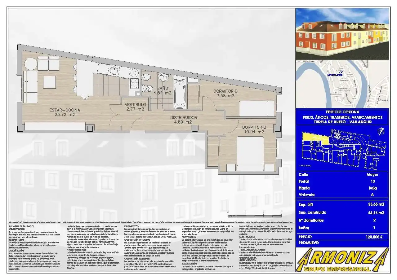 Piso de 66 m² en Tudela de Duero