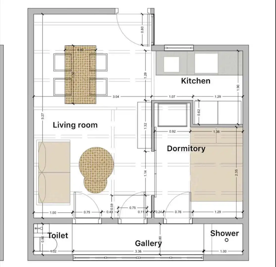 Wohnung 32 m² in Barcelona
