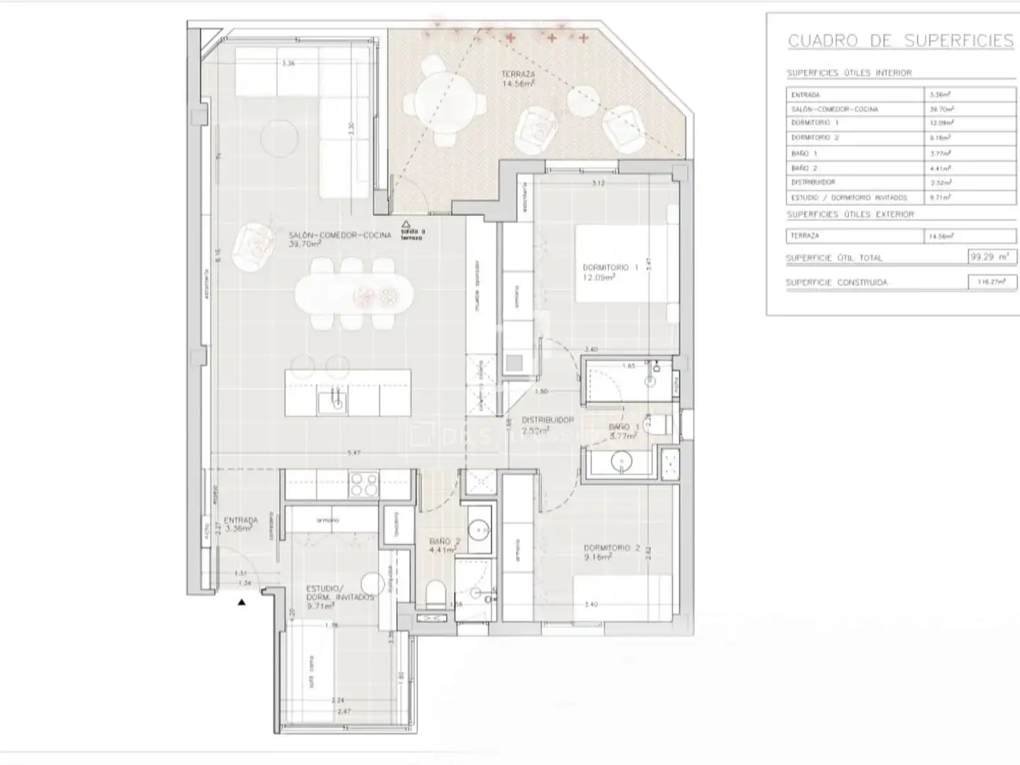 Piso de 95 m² en Málaga