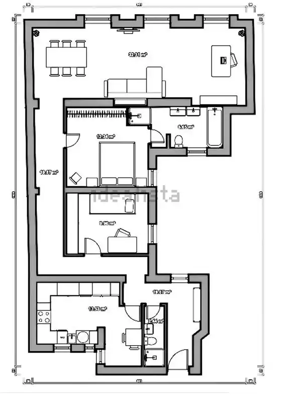 Piso de 118 m² en Madrid