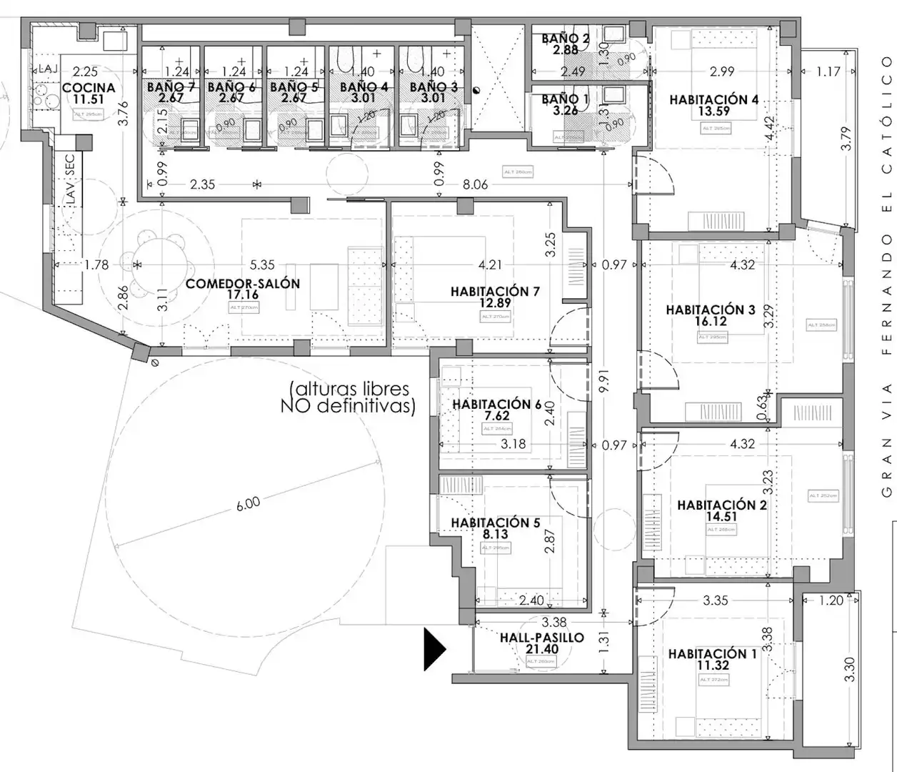 Habitación 214 m², Valencia