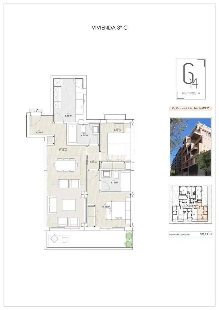Pis de 110 m² a Madrid