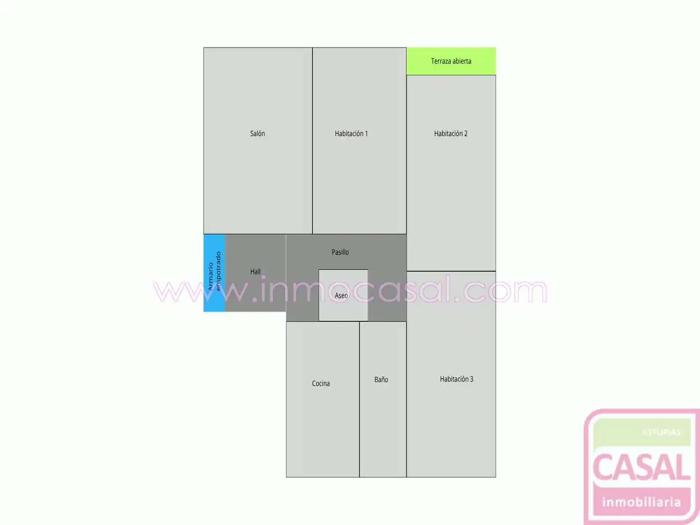 Wohnung 87 m² in Oviedo