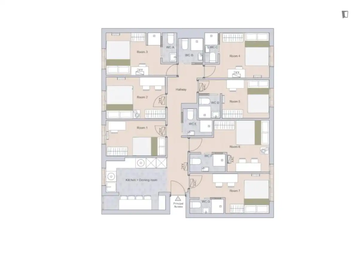 Quarto para alugar, Madrid