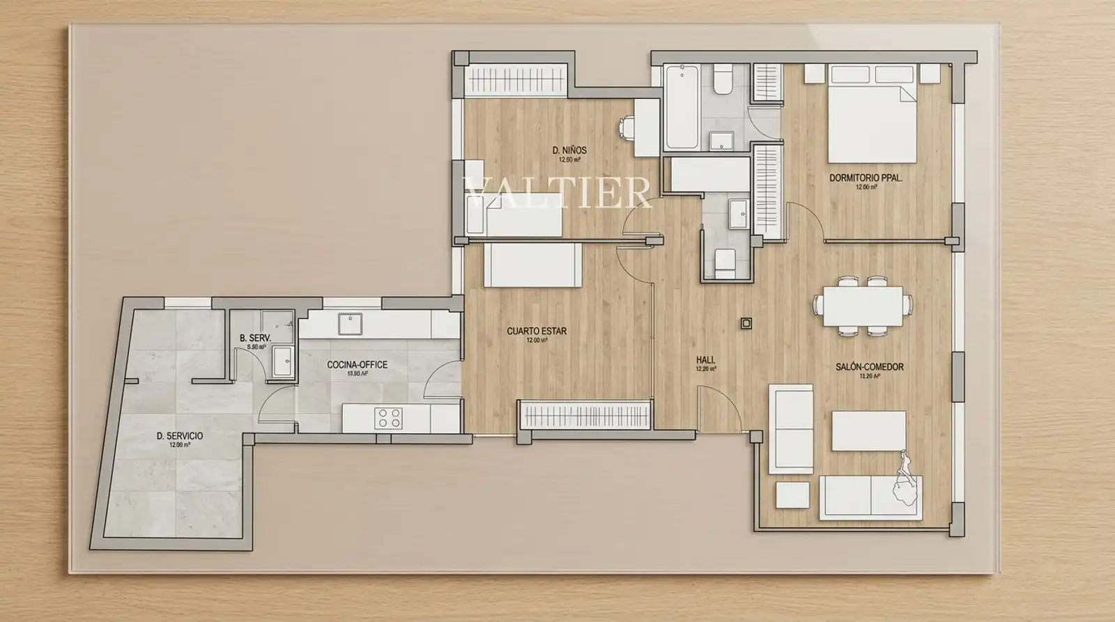 Flat 125 m² in Madrid