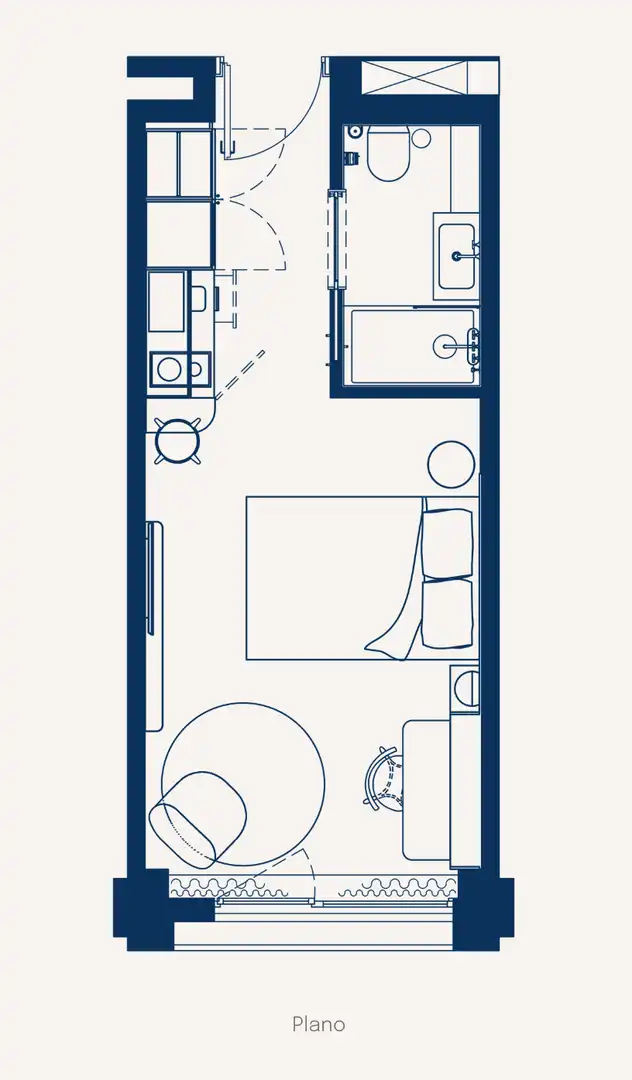 Piso de 23 m² en Barcelona