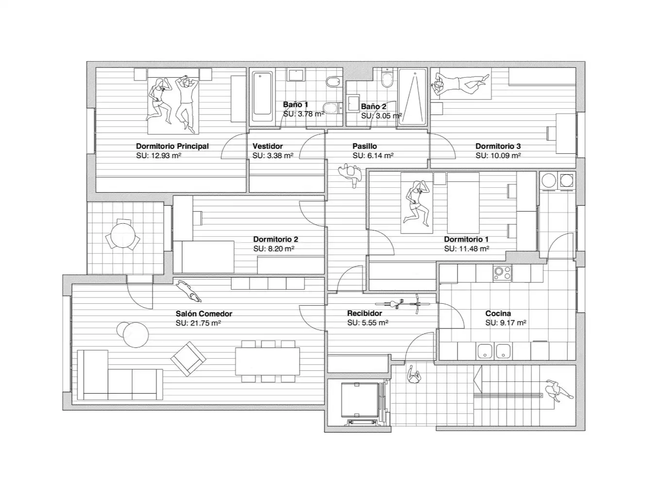 Wohnung 112 m² in Granada