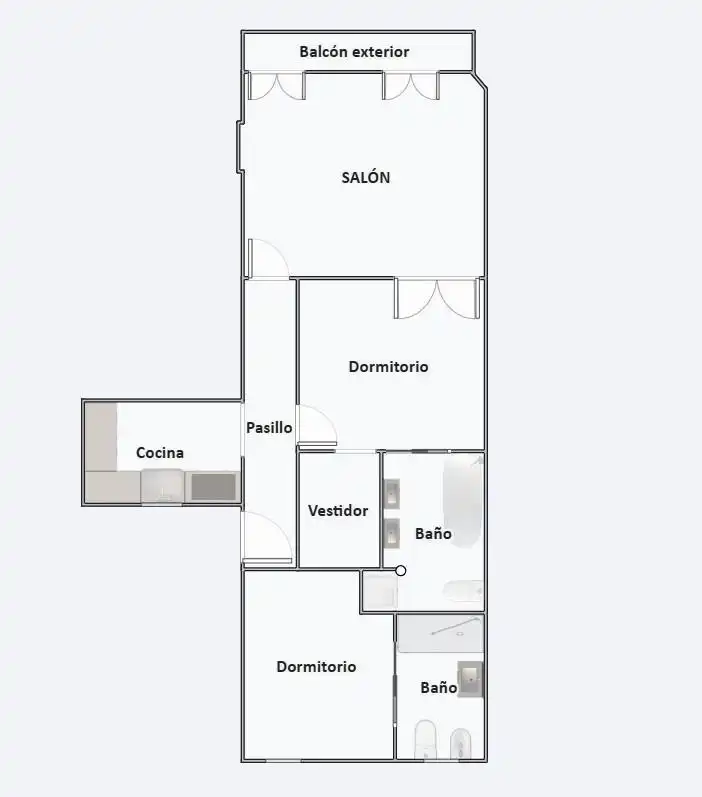 Pis de 75 m² a Madrid