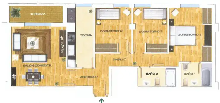 Piso de 90 m² en Málaga